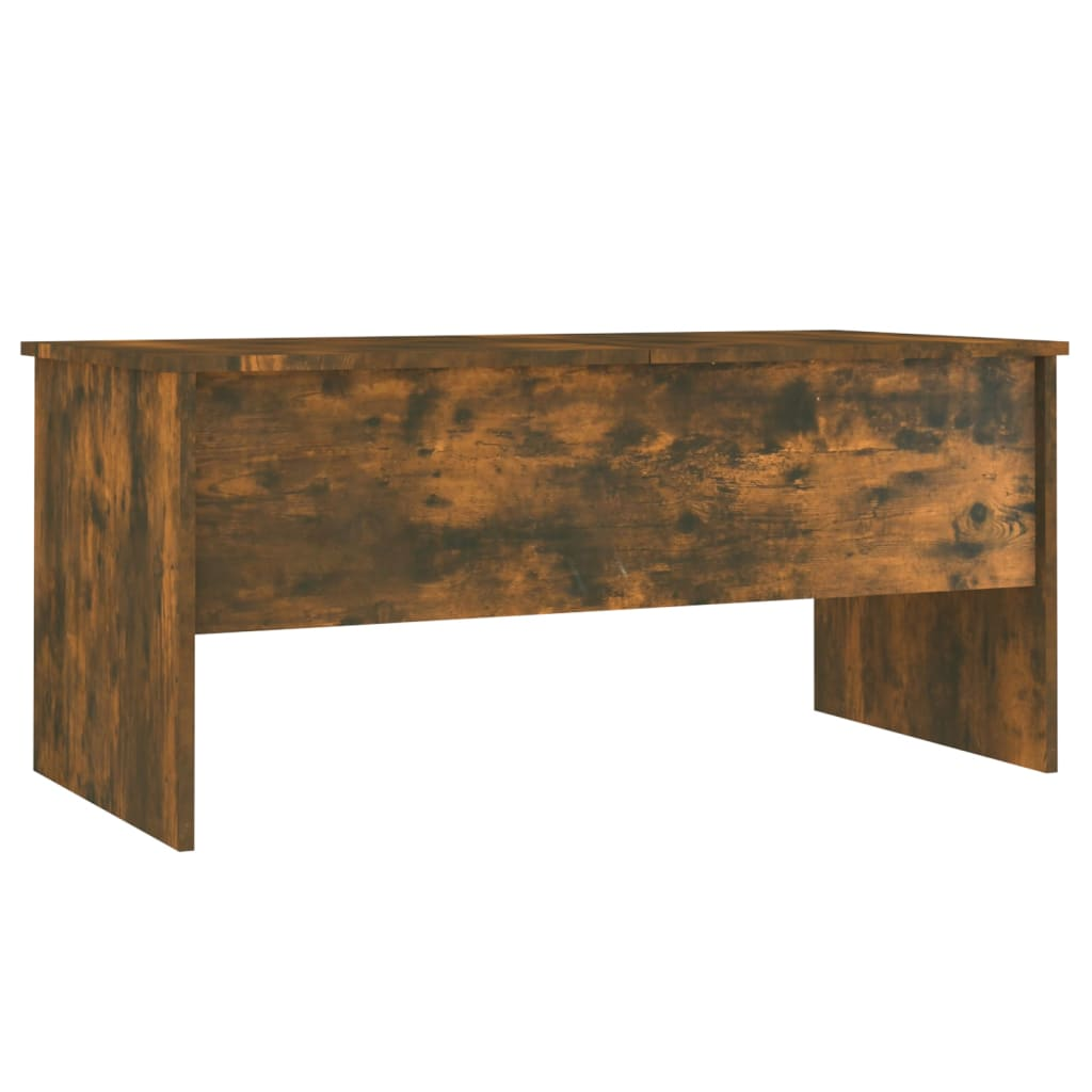 vidaXL Coffee Table Smoked Oak 40.2"x19.9"x18.3" Engineered Wood