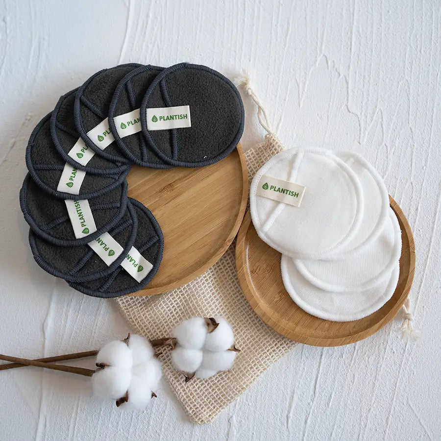 Reusable Cotton Rounds - Cotton + Bamboo Set