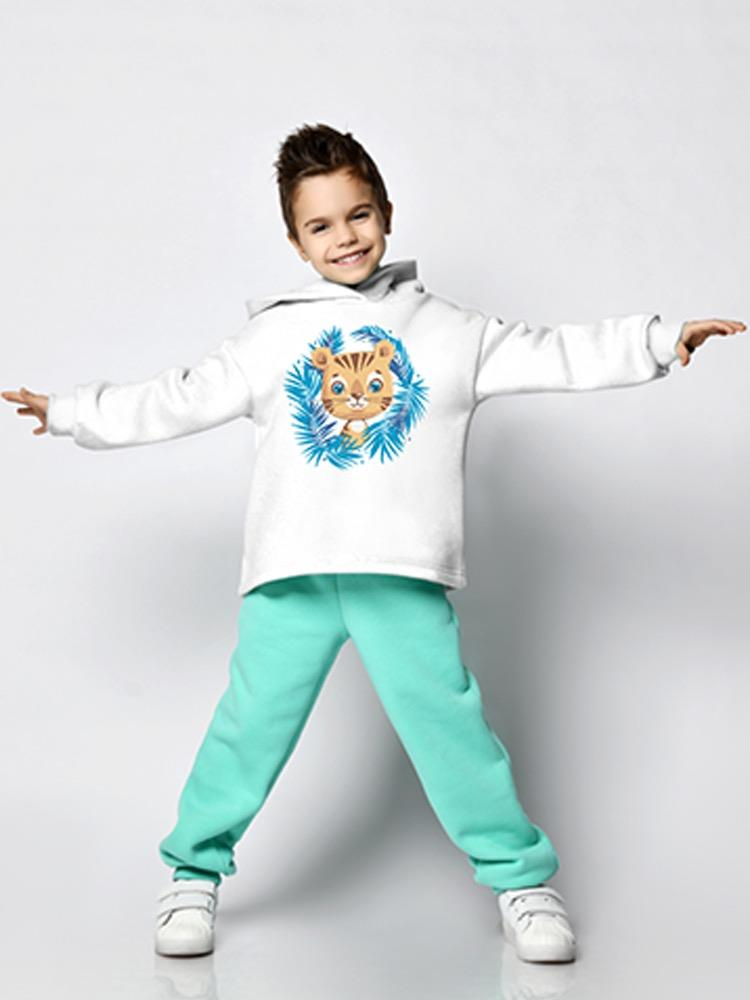 Tiger With Jungle Leaves Hoodie -Image by Shutterstock