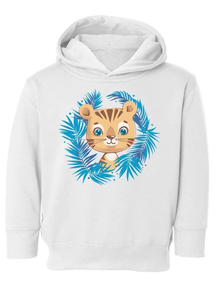 Tiger With Jungle Leaves Hoodie -Image by Shutterstock