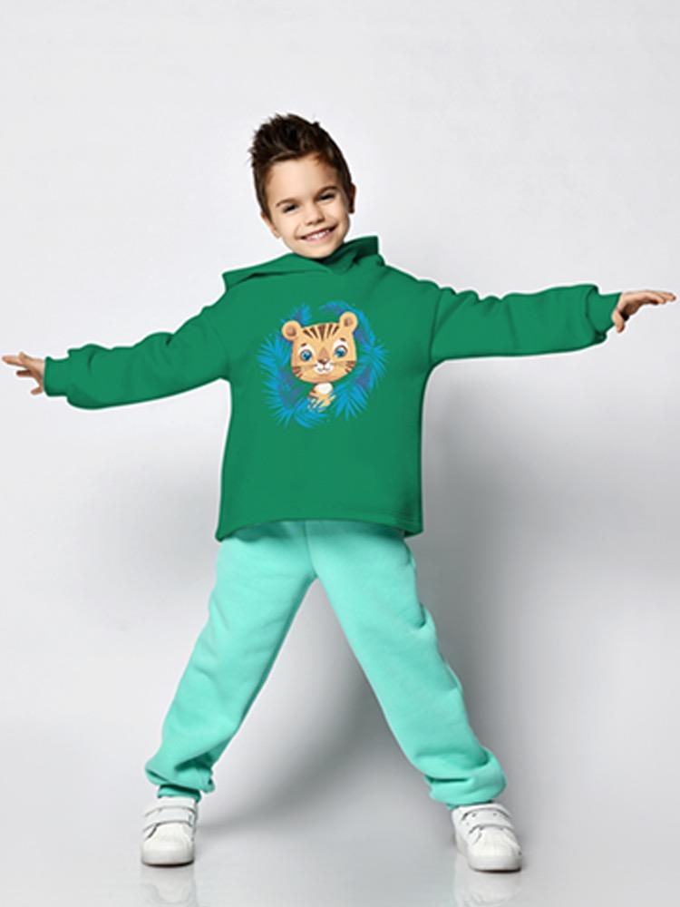 Tiger With Jungle Leaves Hoodie -Image by Shutterstock