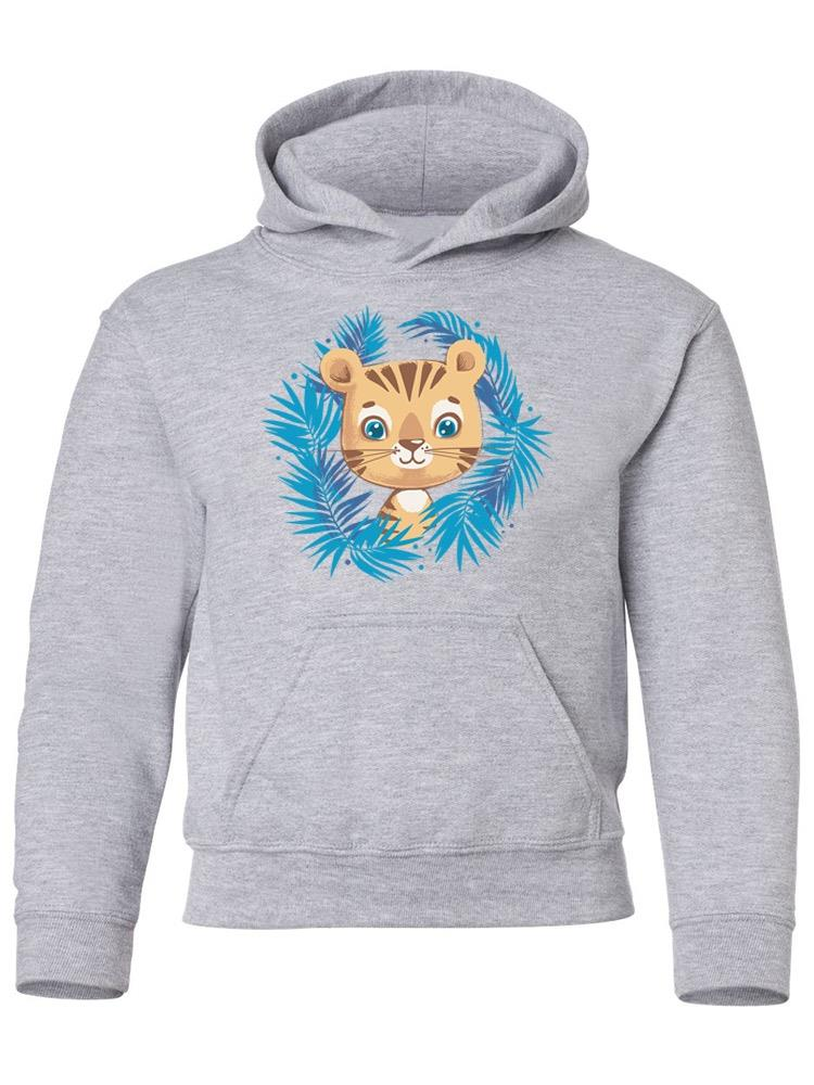 Tiger With Jungle Leaves Hoodie -Image by Shutterstock