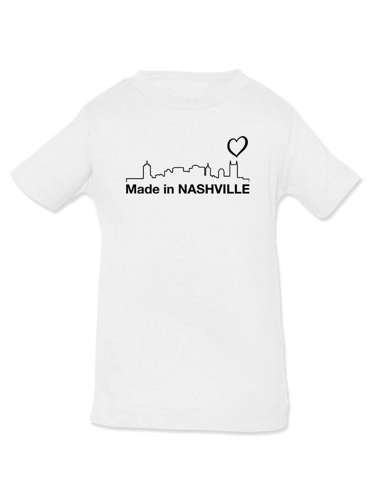 Made In Nashville. Landscape T-shirt -SmartPrintsInk Designs