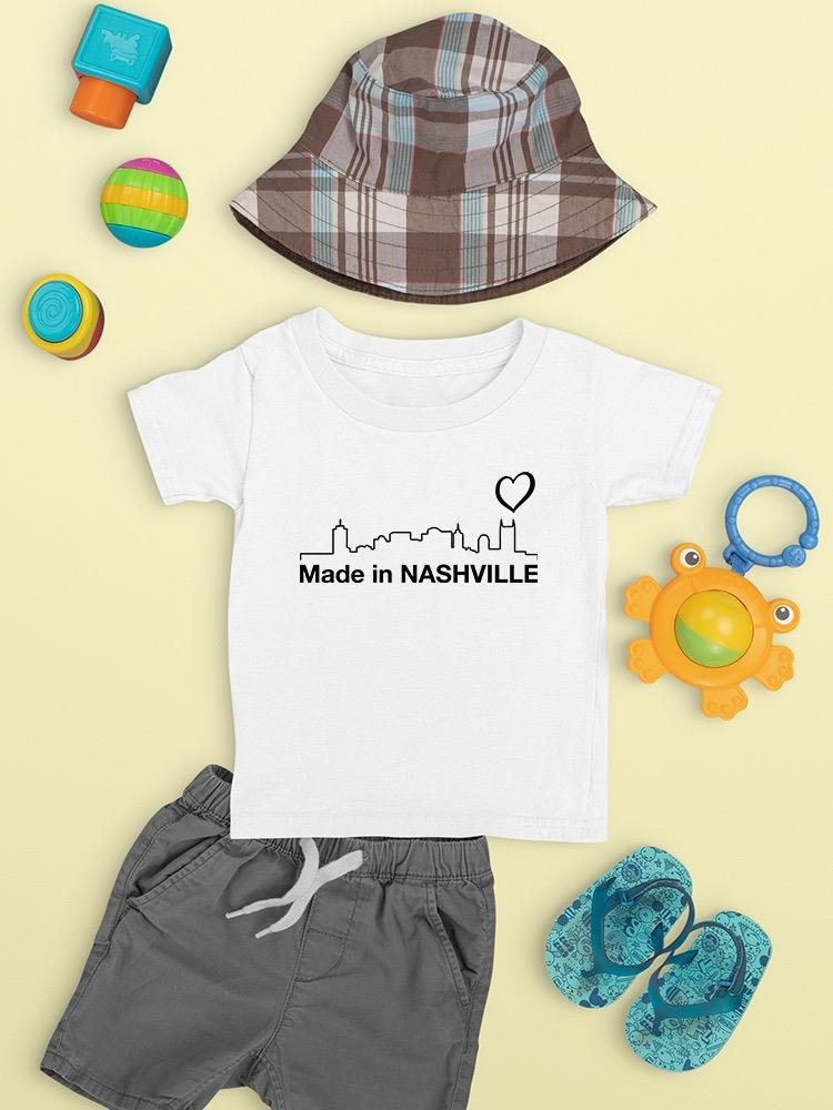 Made In Nashville. Landscape T-shirt -SmartPrintsInk Designs