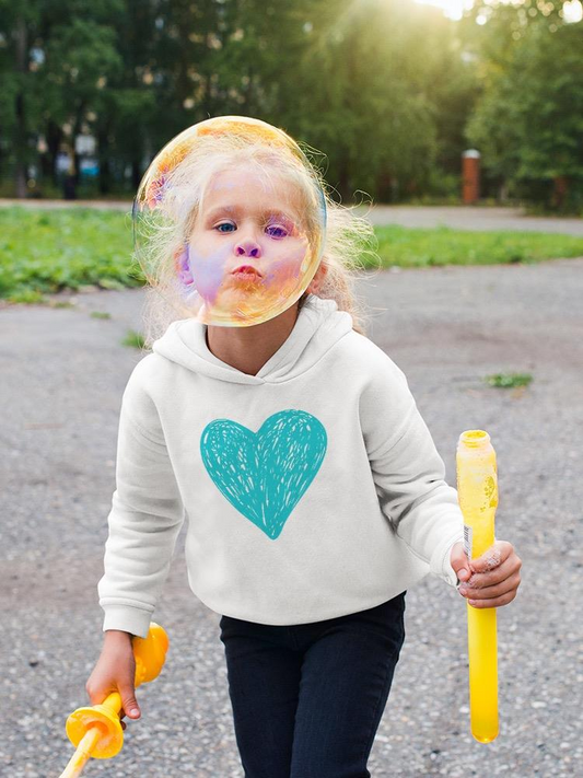 Scribbled Heart Hoodie -Image by Shutterstock