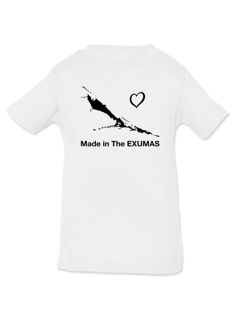 Made In Exumas. Map T-shirt -SmartPrintsInk Designs