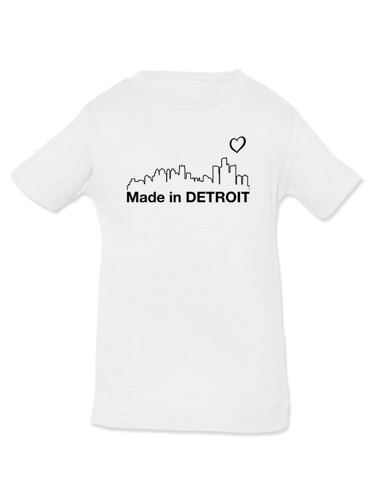 Made In Detroit. Landscape T-shirt -SmartPrintsInk Designs