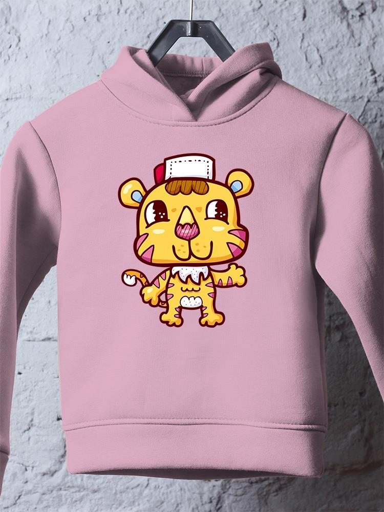 Cute And Happy Tiger Hoodie -Image by Shutterstock