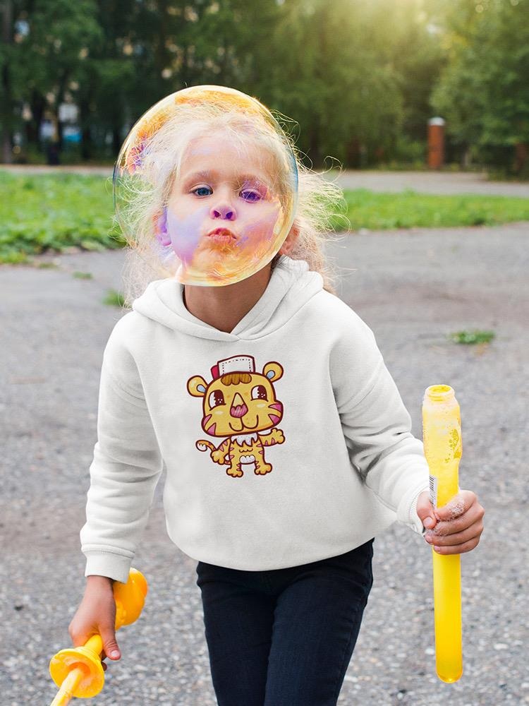 Cute And Happy Tiger Hoodie -Image by Shutterstock