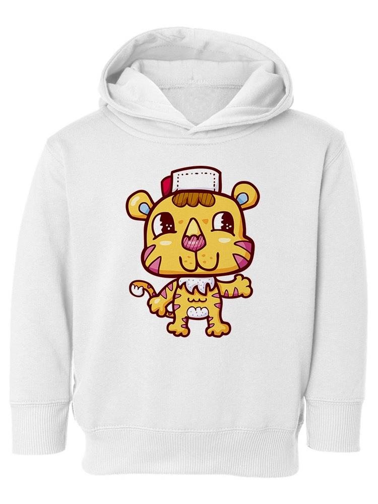 Cute And Happy Tiger Hoodie -Image by Shutterstock