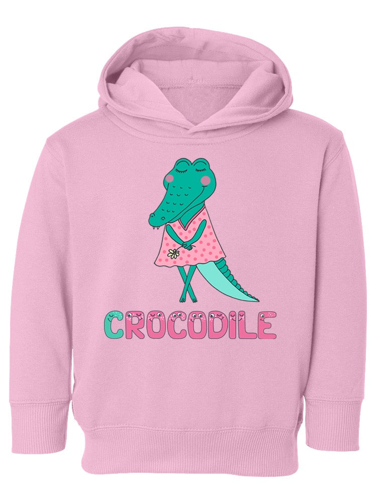 Crocodile In A Dress Hoodie -Image by Shutterstock