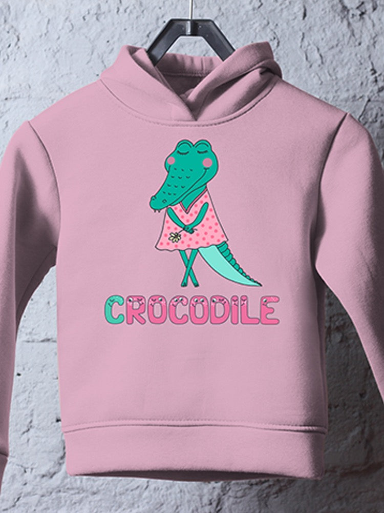 Crocodile In A Dress Hoodie -Image by Shutterstock