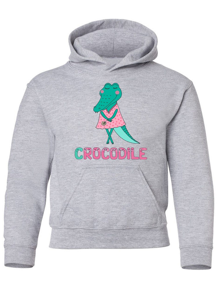 Crocodile In A Dress Hoodie -Image by Shutterstock