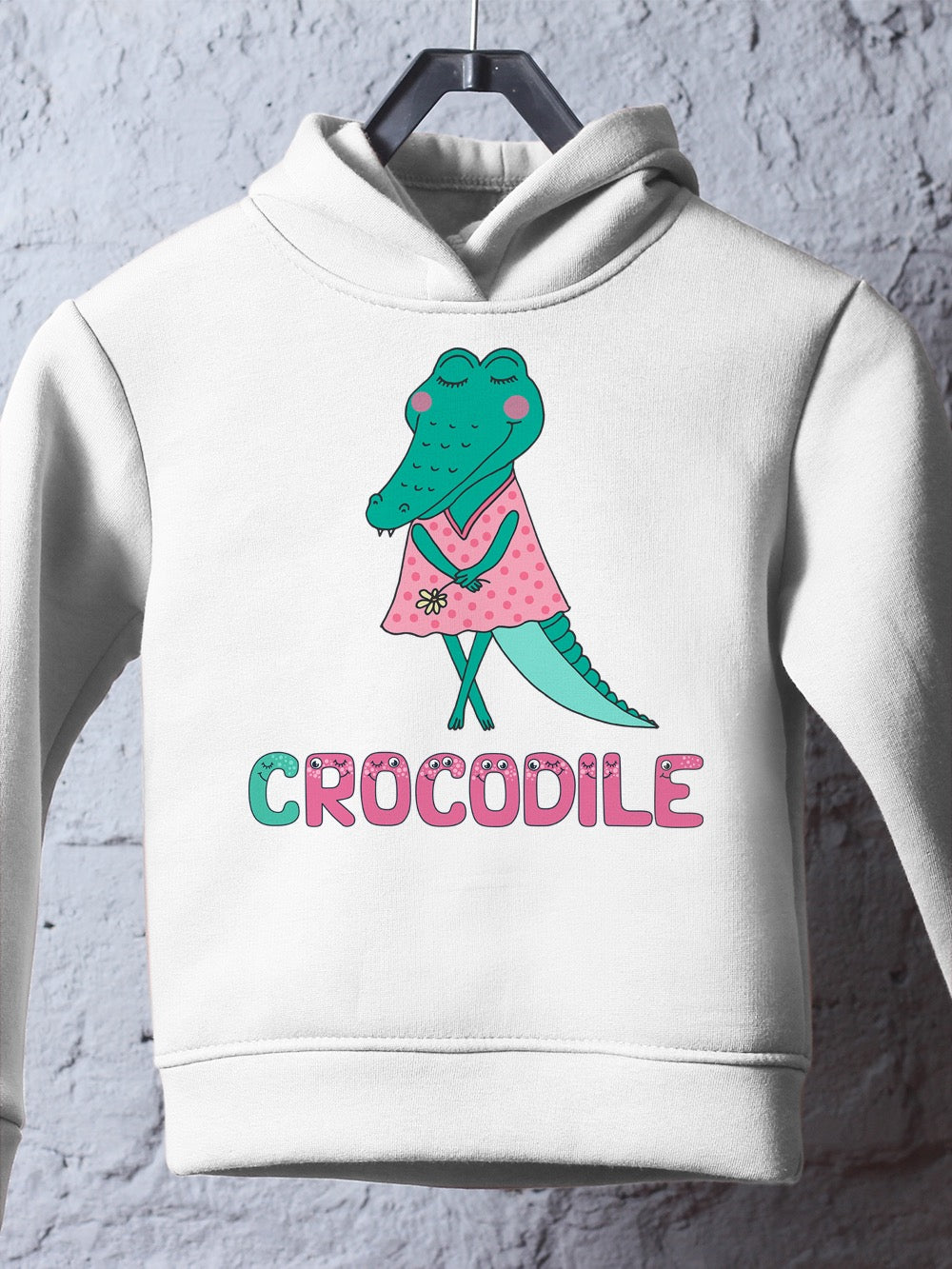 Crocodile In A Dress Hoodie -Image by Shutterstock