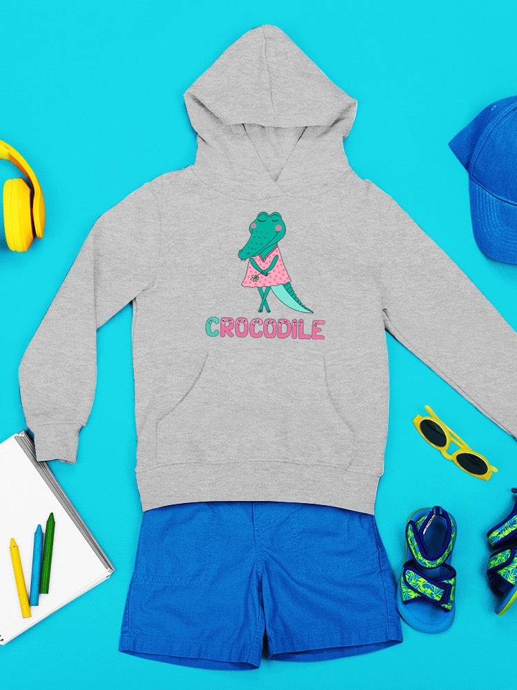 Crocodile In A Dress Hoodie -Image by Shutterstock