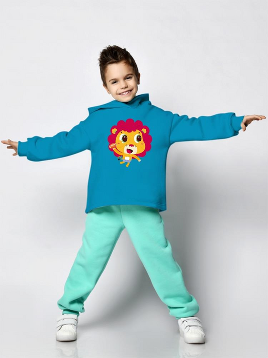 Lion Playing Football Hoodie -Image by Shutterstock