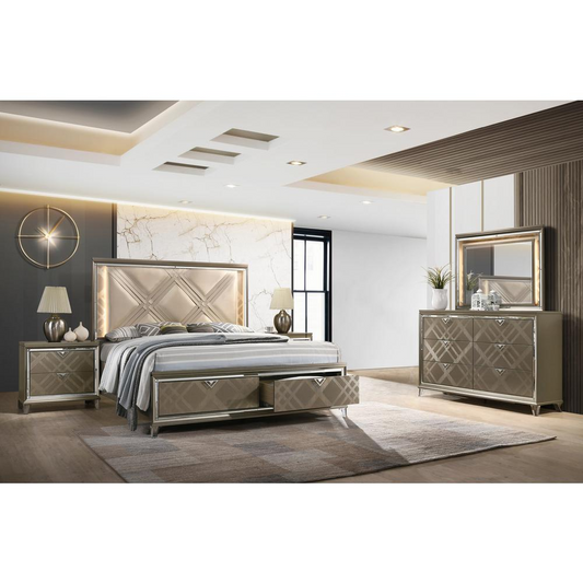 5pc New York Bedroom set, Queen size (Platform) bed