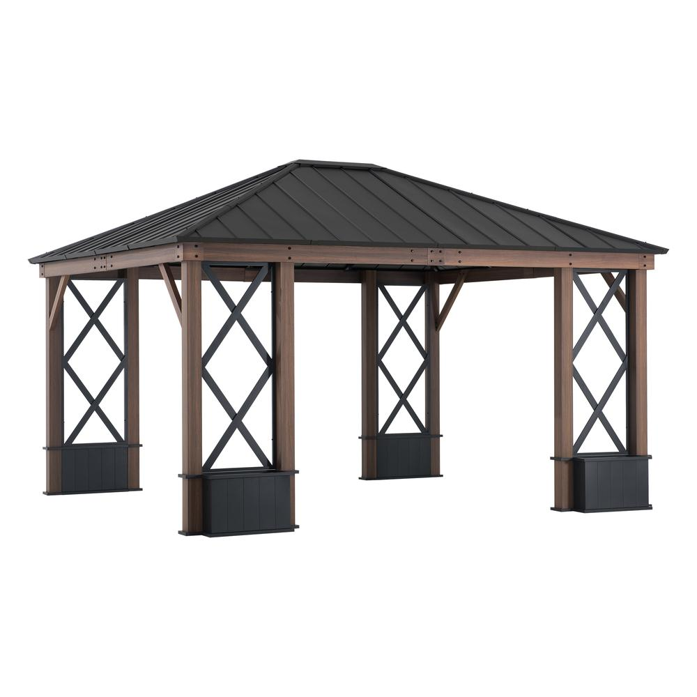 Sunjoy 13 x 15 ft Hardtop Gazebo