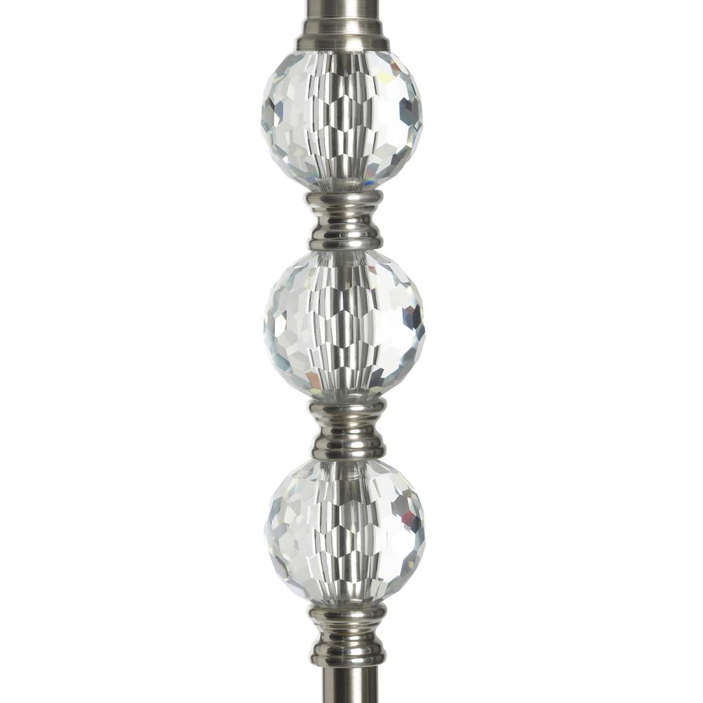 Crestview Collection Harper 62 Inch Metal Floor Lamp with Crystal Details