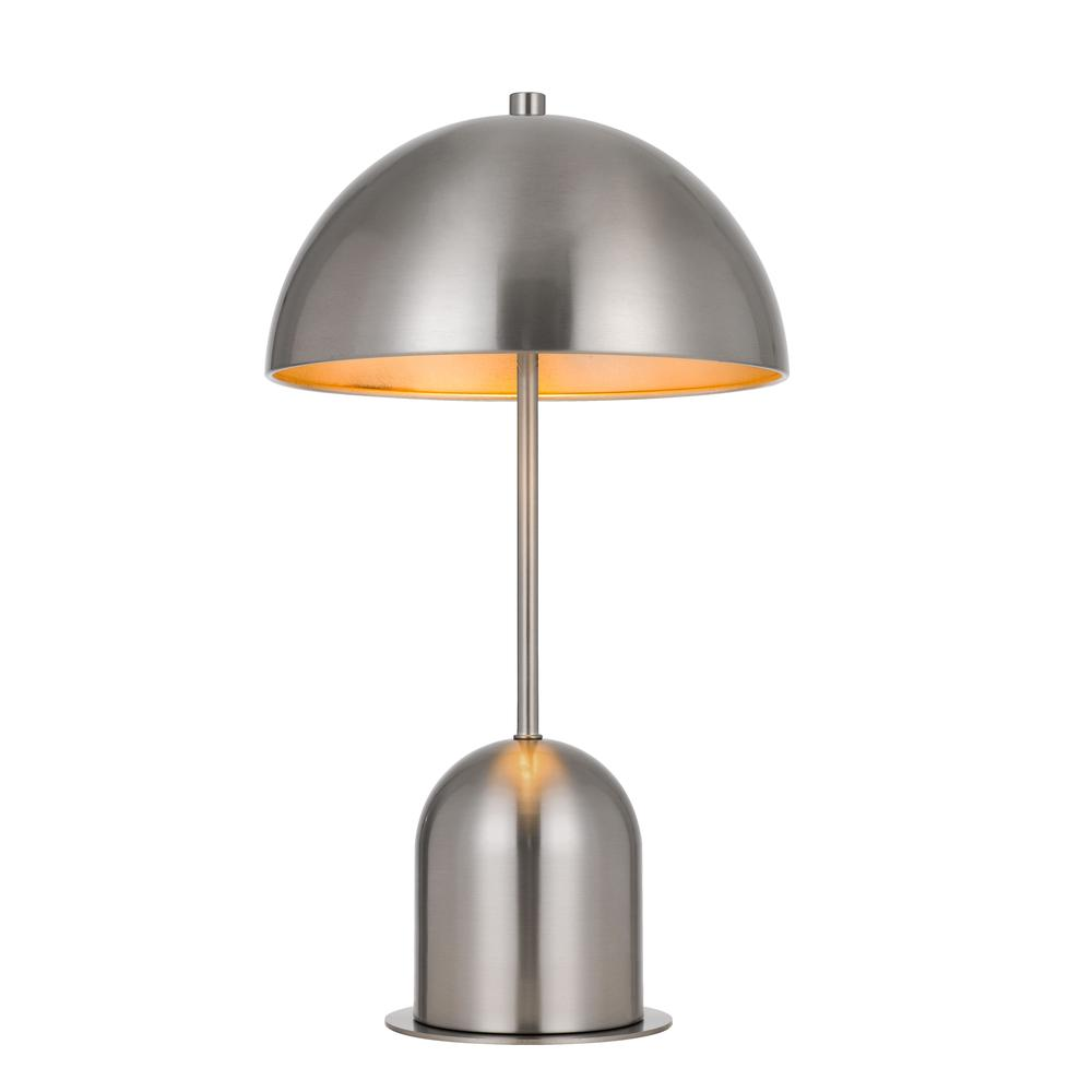 40W Peppa metal accent lamp with on off touch sensor switch, Brushed Steel