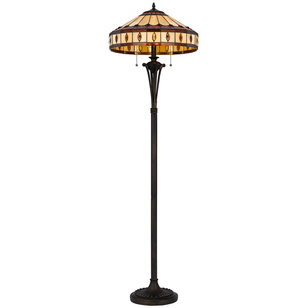 60W x 2 Tiffany floor lamp