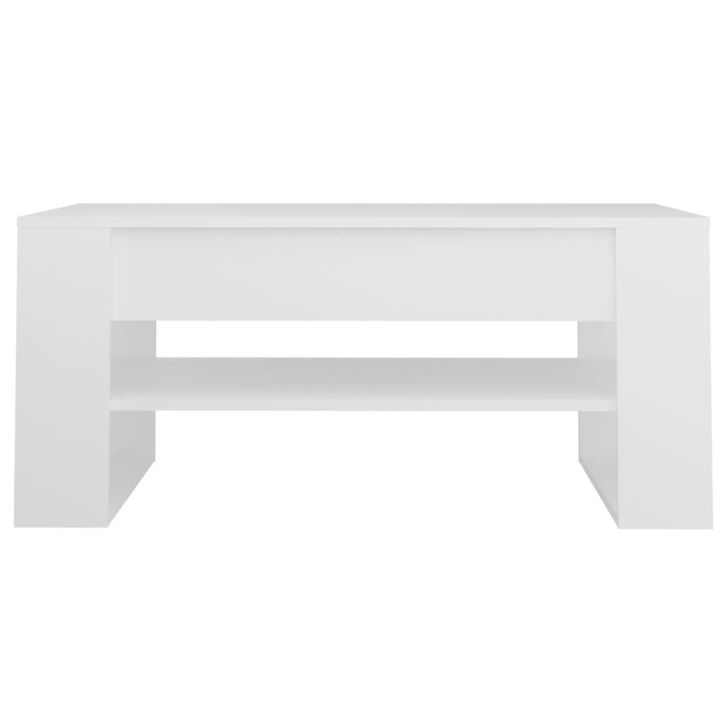 vidaXL Coffee Table White 40.2"x21.7"x17.7" Engineered Wood