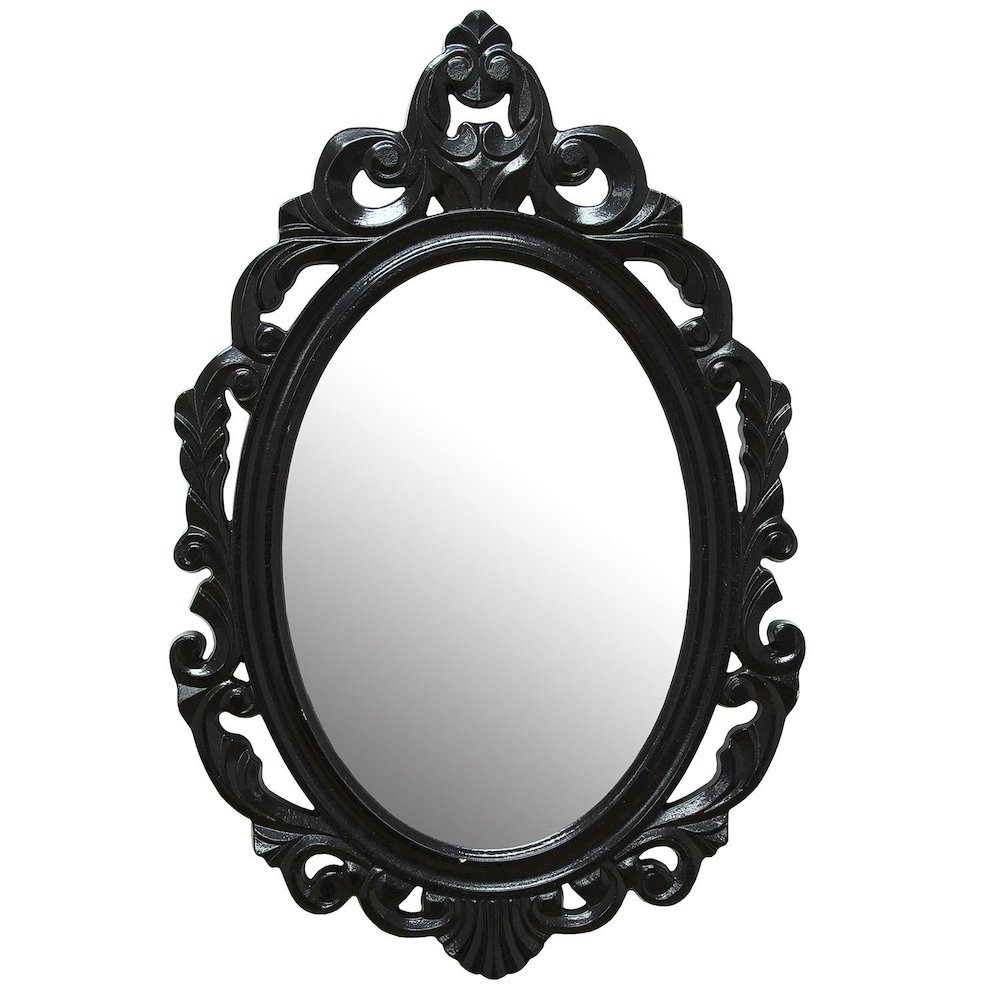 Stratton Home Decor Black Baroque Mirror