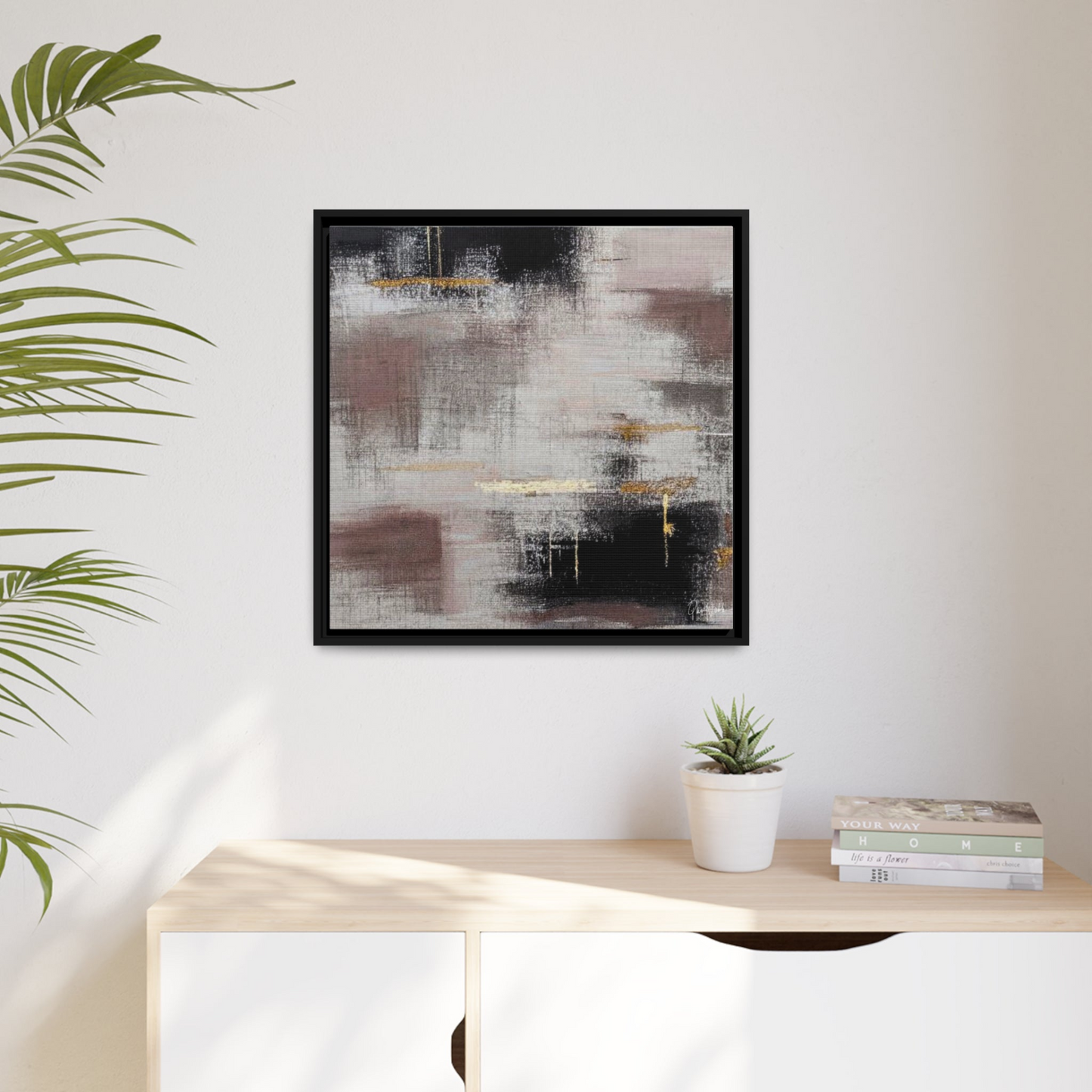 Canvas Wall Art Matte With Frame & Eco- Friendly SHADE By QueenNoble