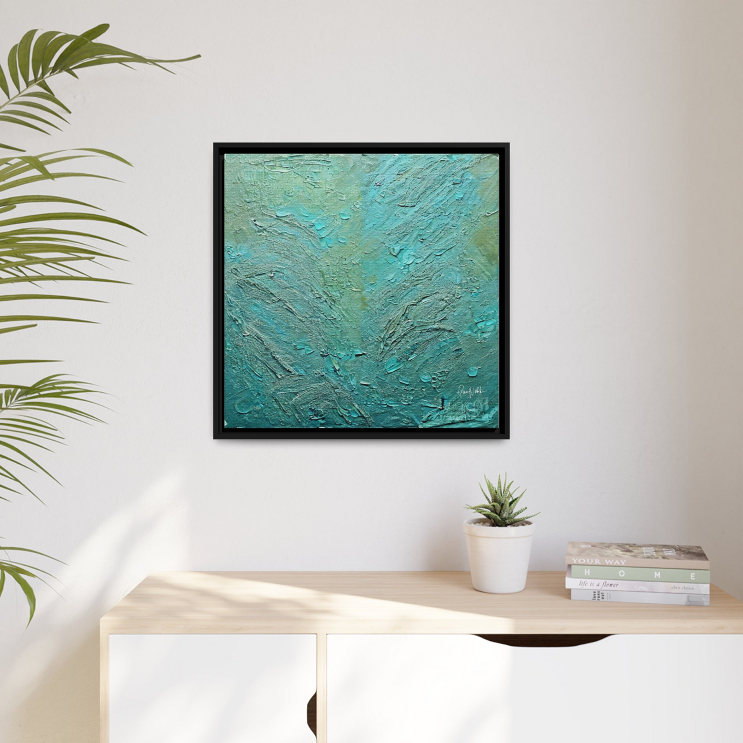 Canvas Wall Art Matte With Frame & Eco- Friendly SEA - By QueenNoble