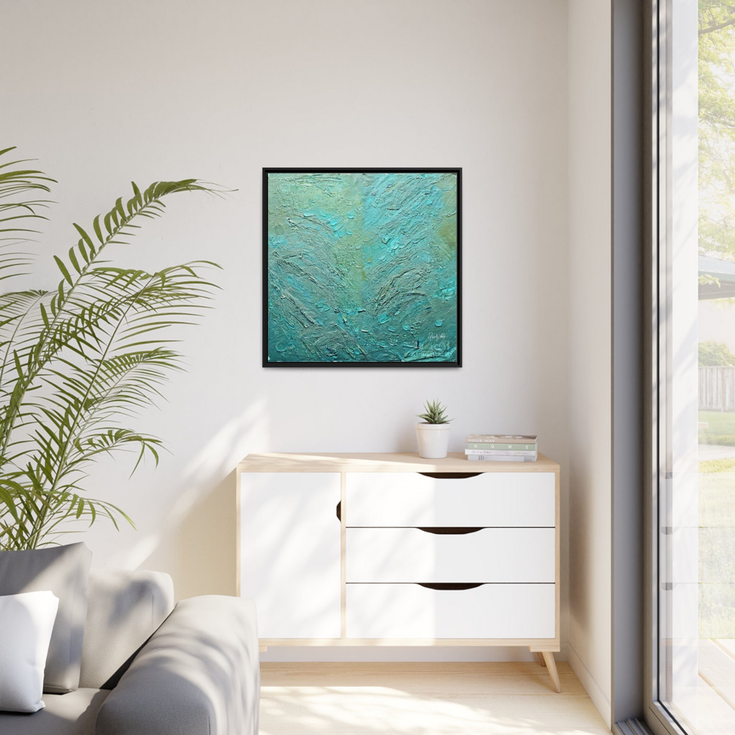 Canvas Wall Art Matte With Frame & Eco- Friendly SEA - By QueenNoble