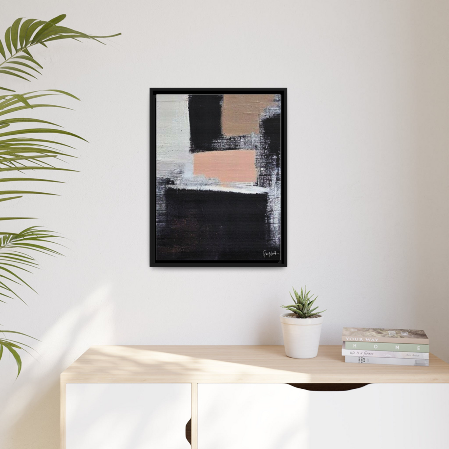 Canvas Wall Art Matte With Frame & Eco- Friendly CUBE - By QueenNoble