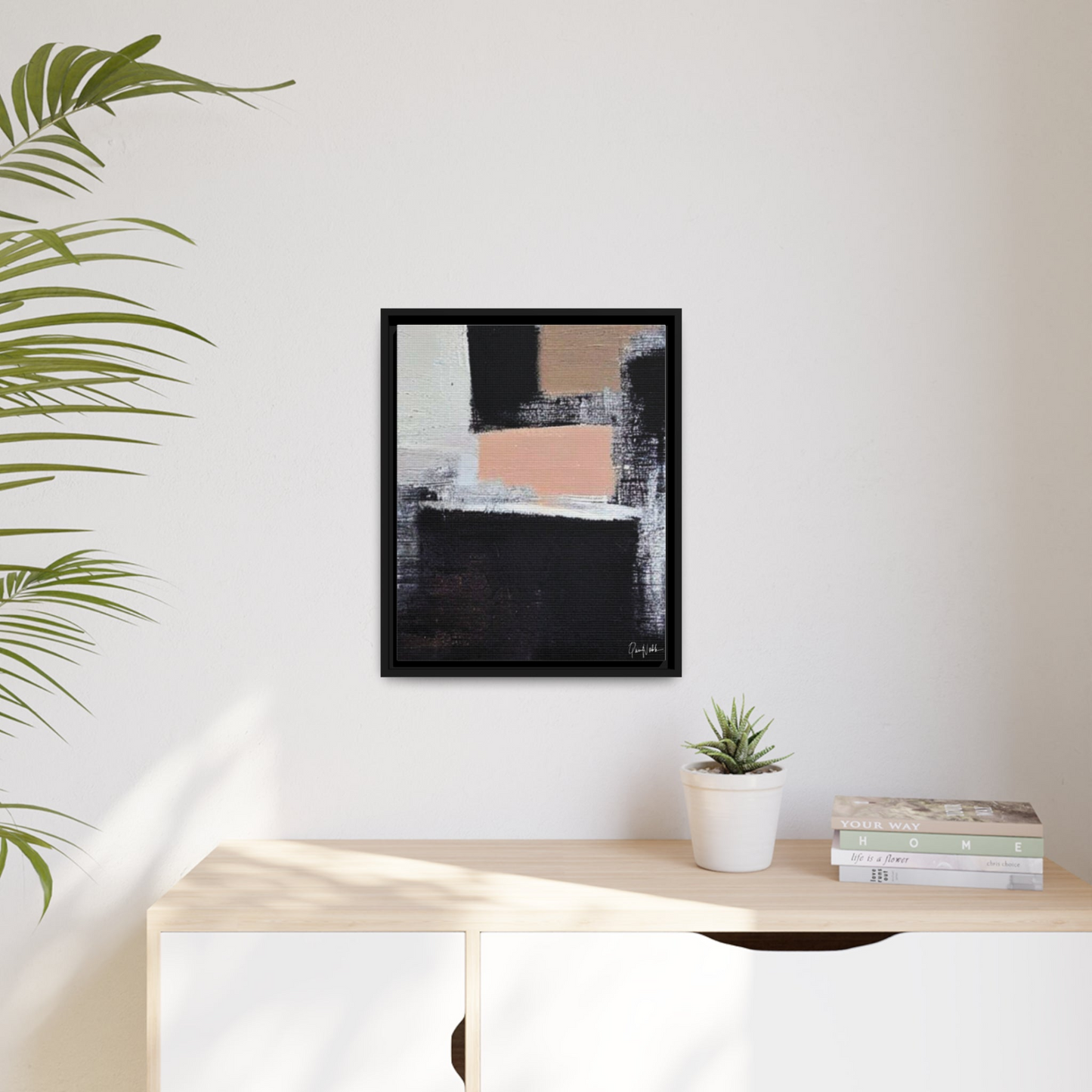 Canvas Wall Art Matte With Frame & Eco- Friendly CUBE - By QueenNoble