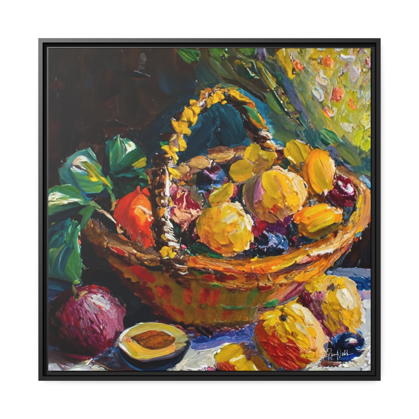 FRUITS Framed Canvas Wall Art - By QueenNoble