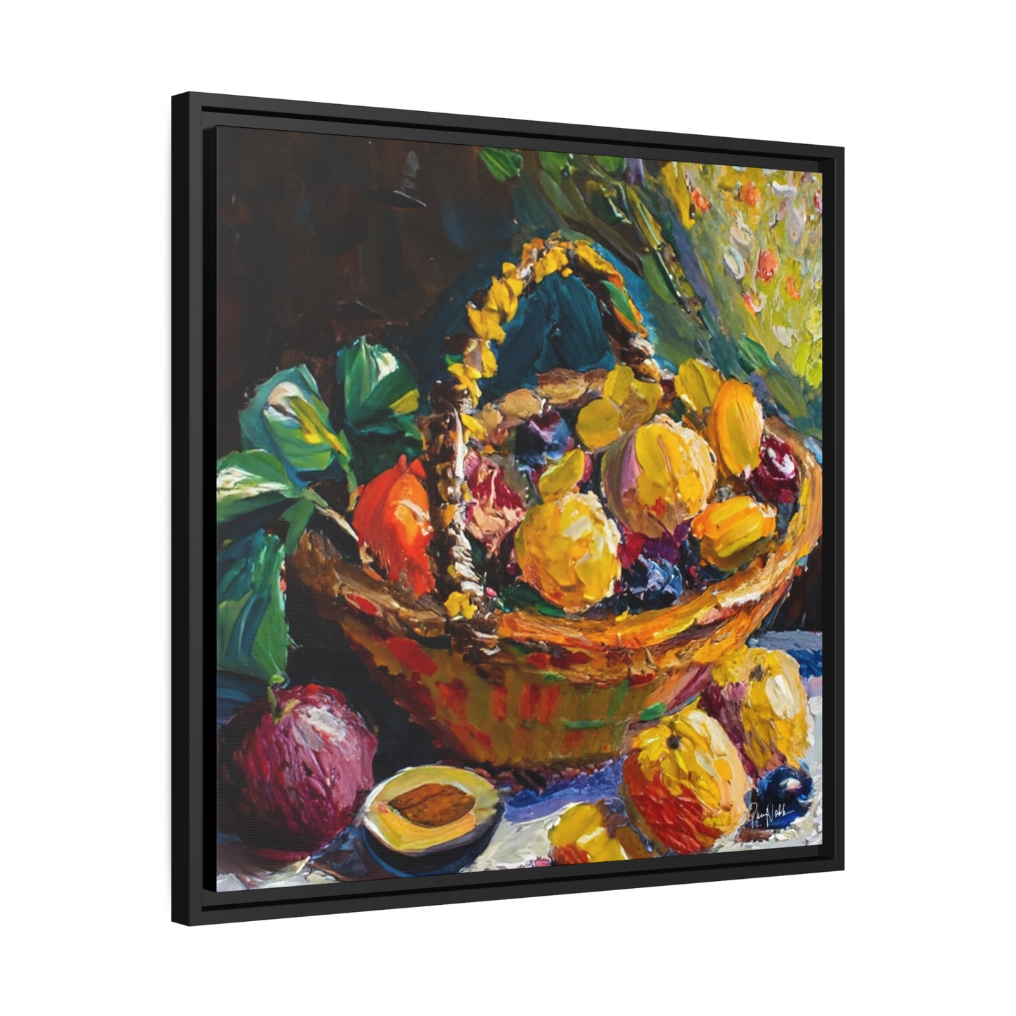 FRUITS Framed Canvas Wall Art - By QueenNoble