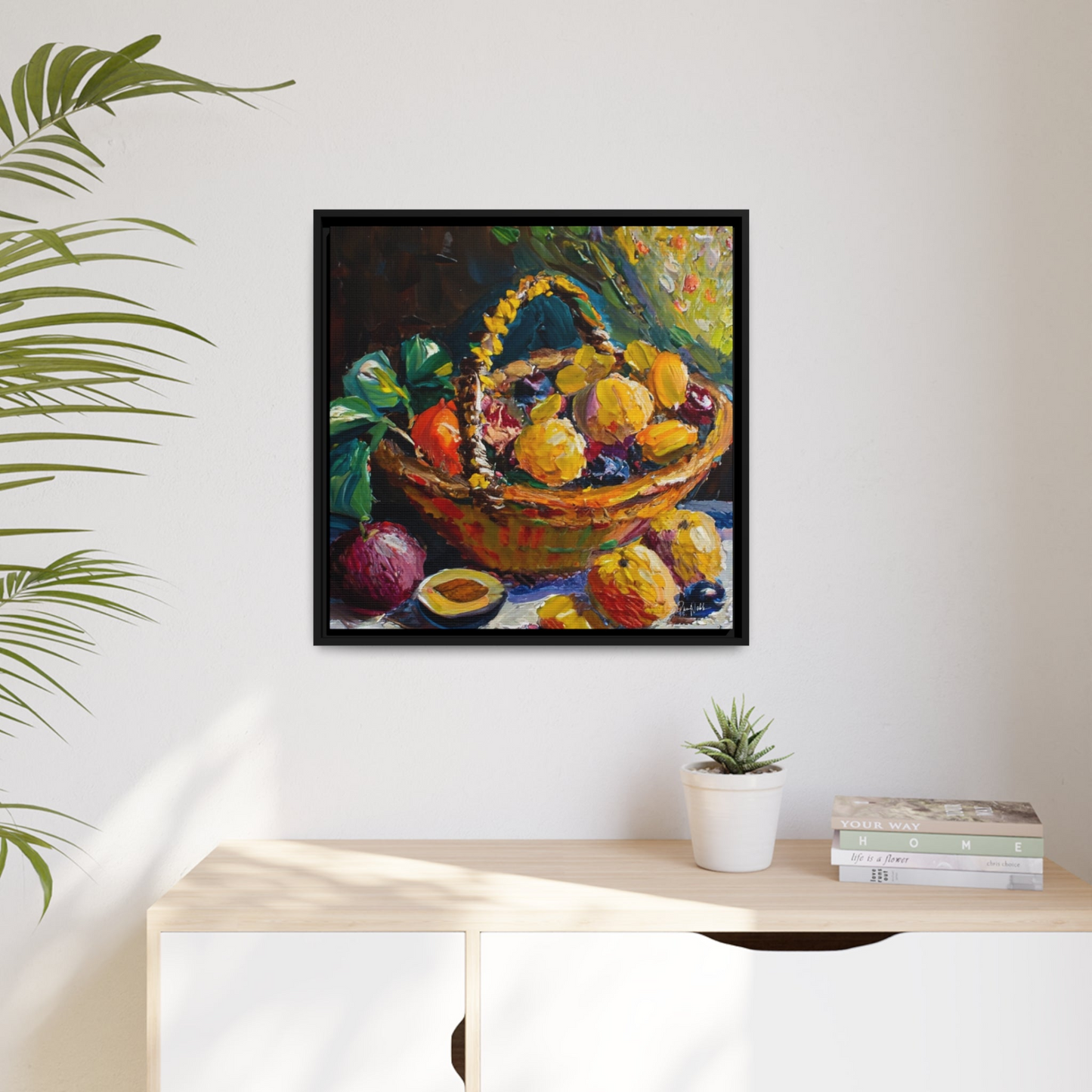 FRUITS Framed Canvas Wall Art - By QueenNoble