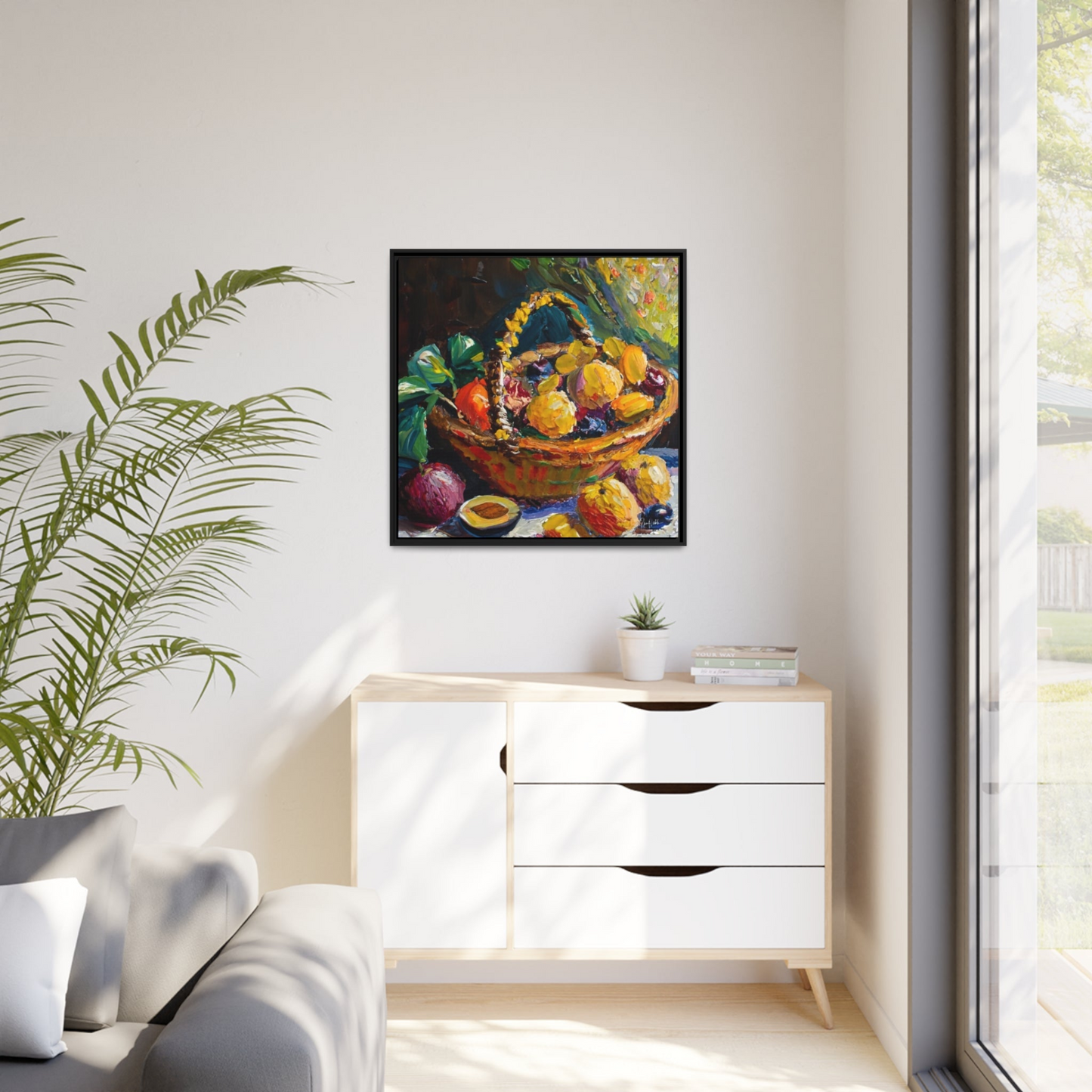 FRUITS Framed Canvas Wall Art - By QueenNoble