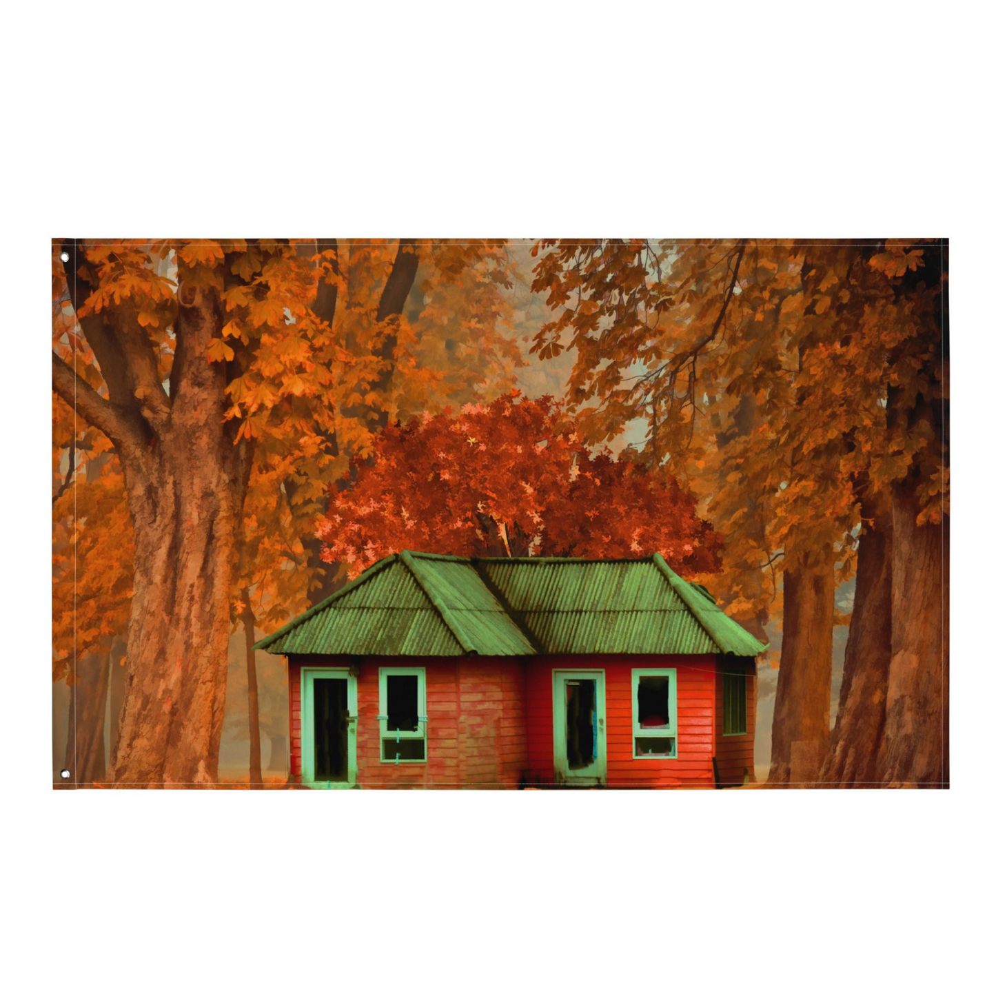 Forest Home  Flag Tapestry wall hanging