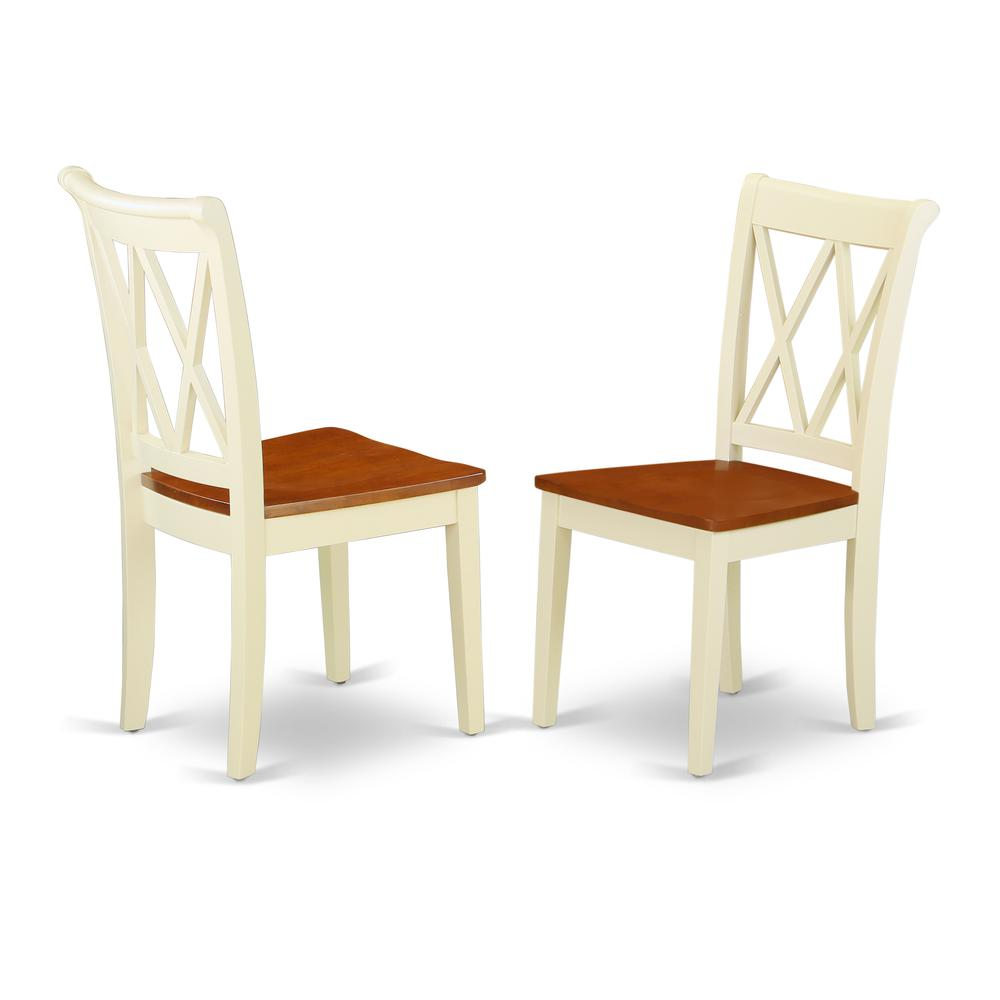 Dining Room Set Buttermilk & Cherry, NICL7-BMK-W