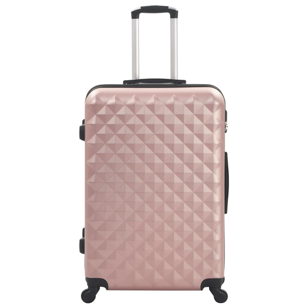 vidaXL Hardcase Trolley Set 3 pcs Rose Gold ABS