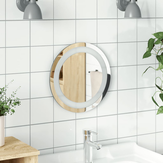 vidaXL LED Bathroom Mirror 11.8" Round