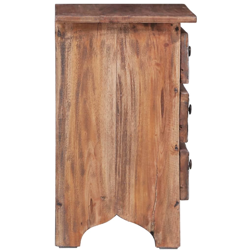 vidaXL Bedside Cabinet 11.8"x11.8"x20.1" Solid Reclaimed Wood