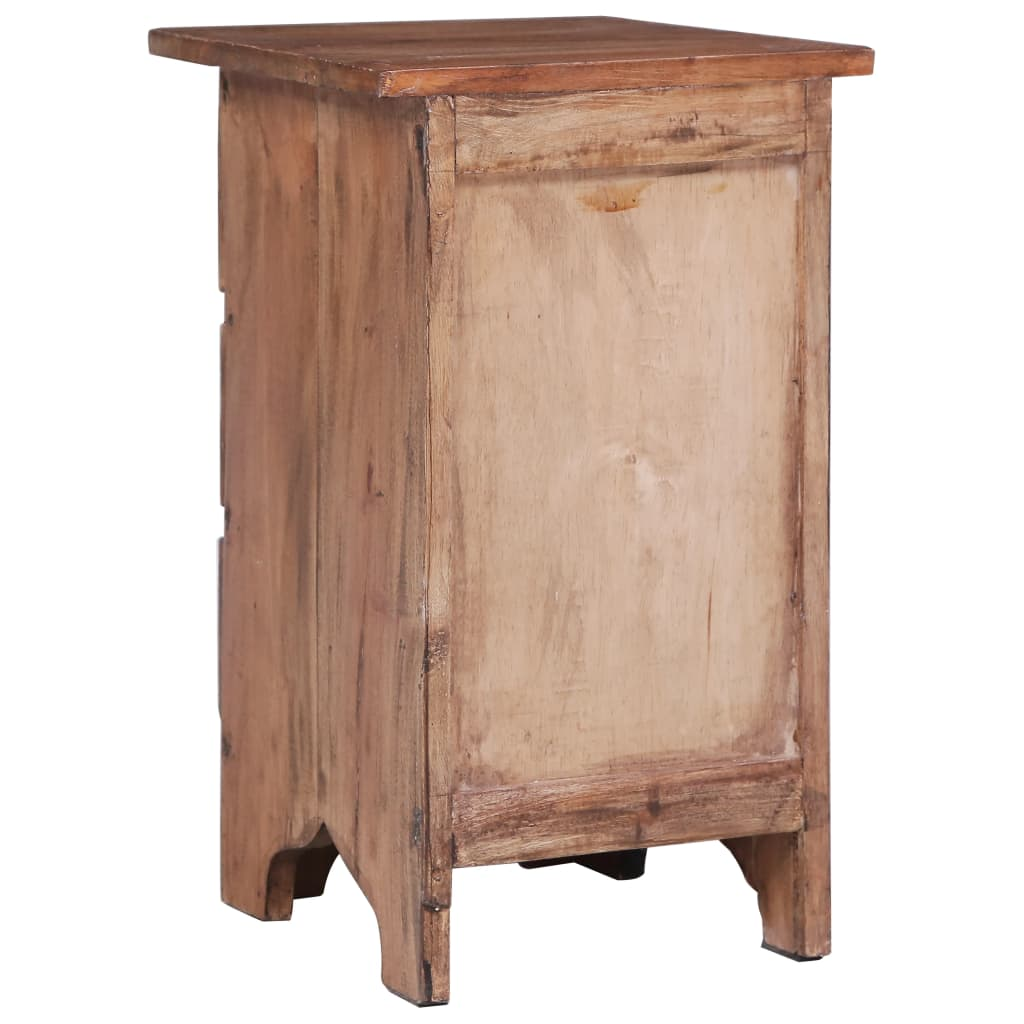 vidaXL Bedside Cabinet 11.8"x11.8"x20.1" Solid Reclaimed Wood
