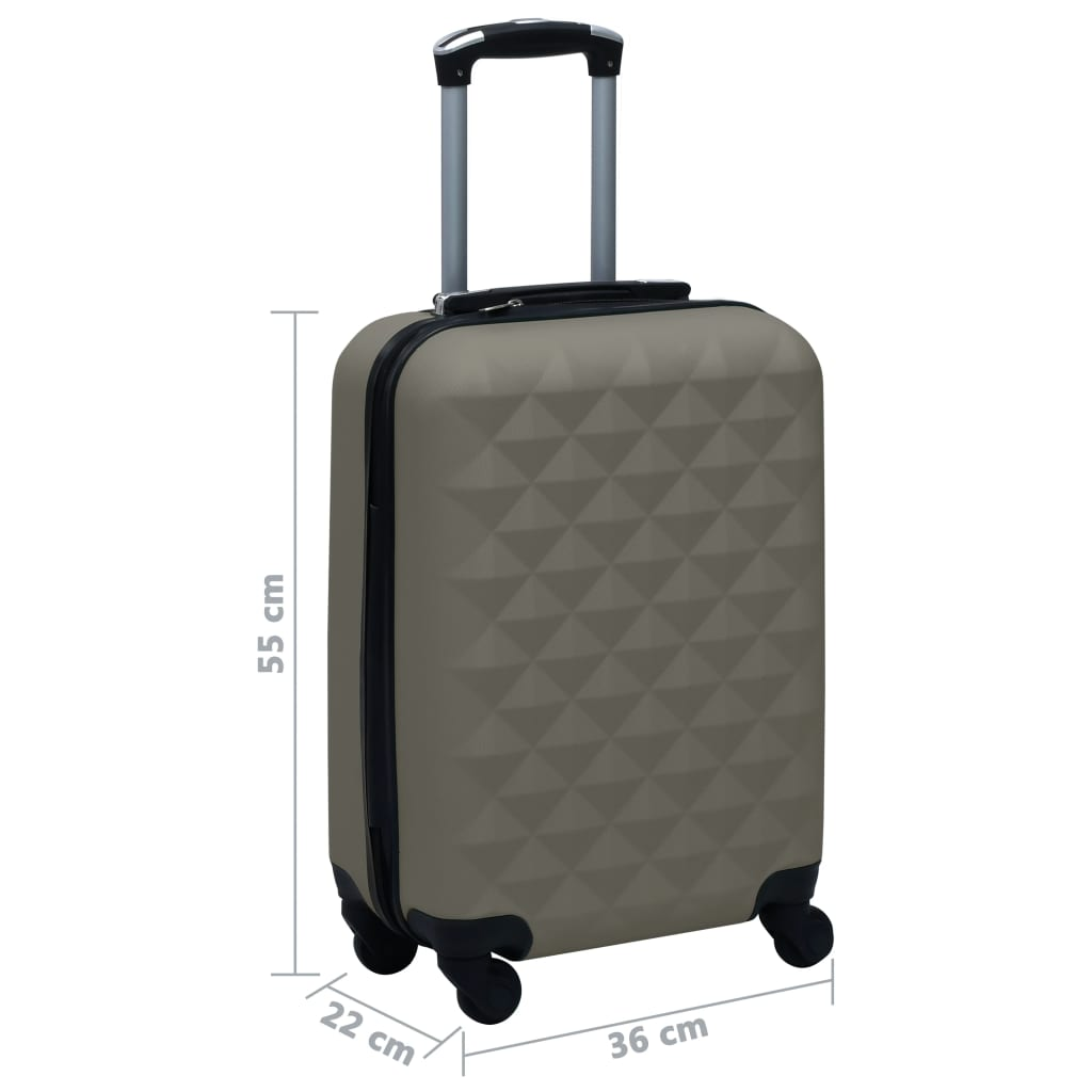 vidaXL Hardcase Trolley Anthracite ABS