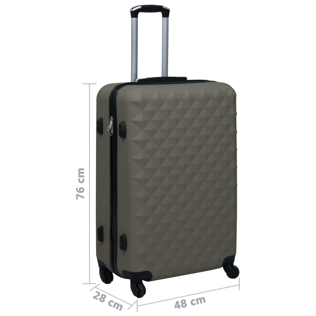 vidaXL Hardcase Trolley Anthracite ABS