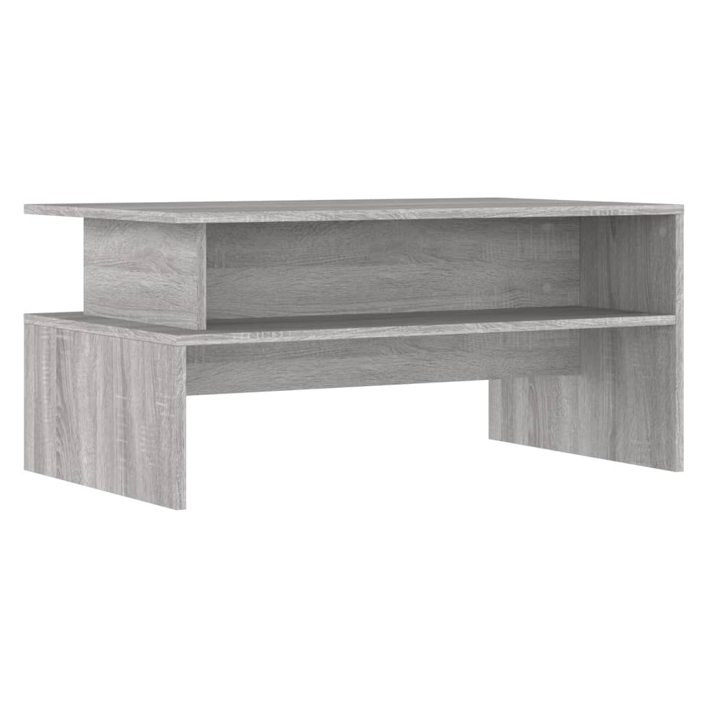 vidaXL Coffee Table Gray Sonoma 35.4"x21.7"x16.7" Engineered Wood