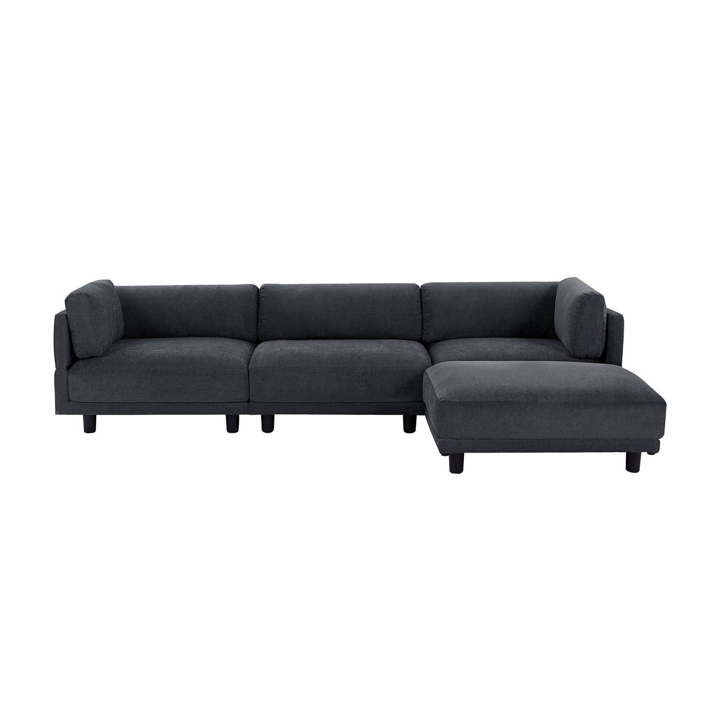 Upholstery Convertible Sectional Sofa, L Shaped Couch with Reversible Chaise