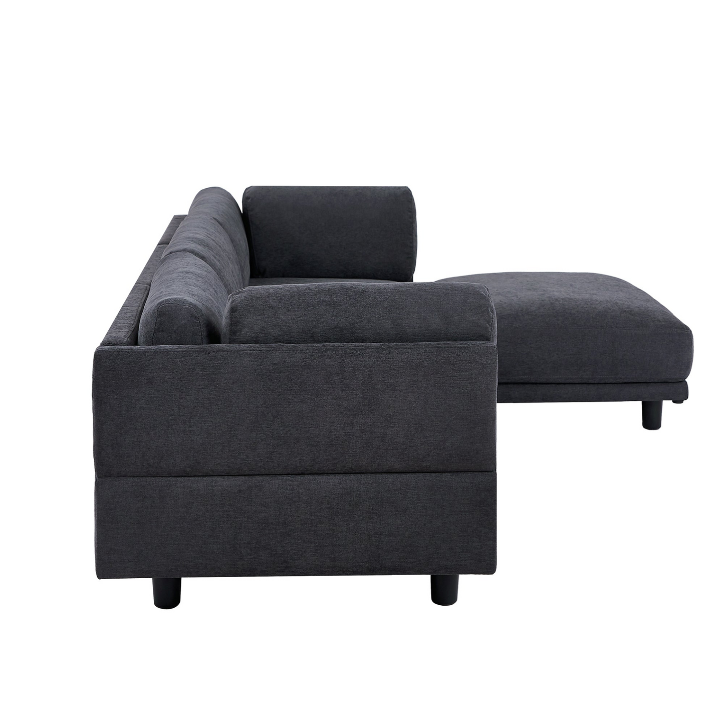 Upholstery Convertible Sectional Sofa, L Shaped Couch with Reversible Chaise