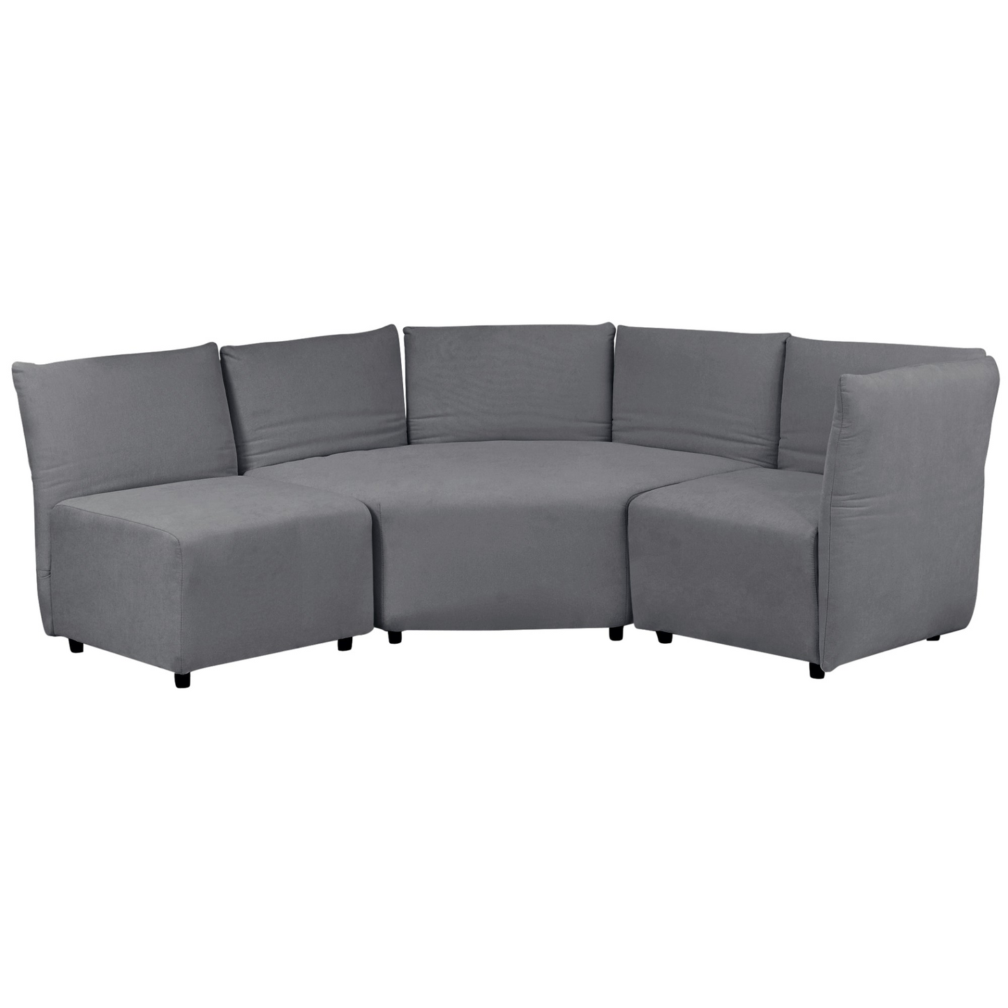 Stylish Sofa Set with Polyester Upholstery with Adjustable Back with Free Combination for Living Room