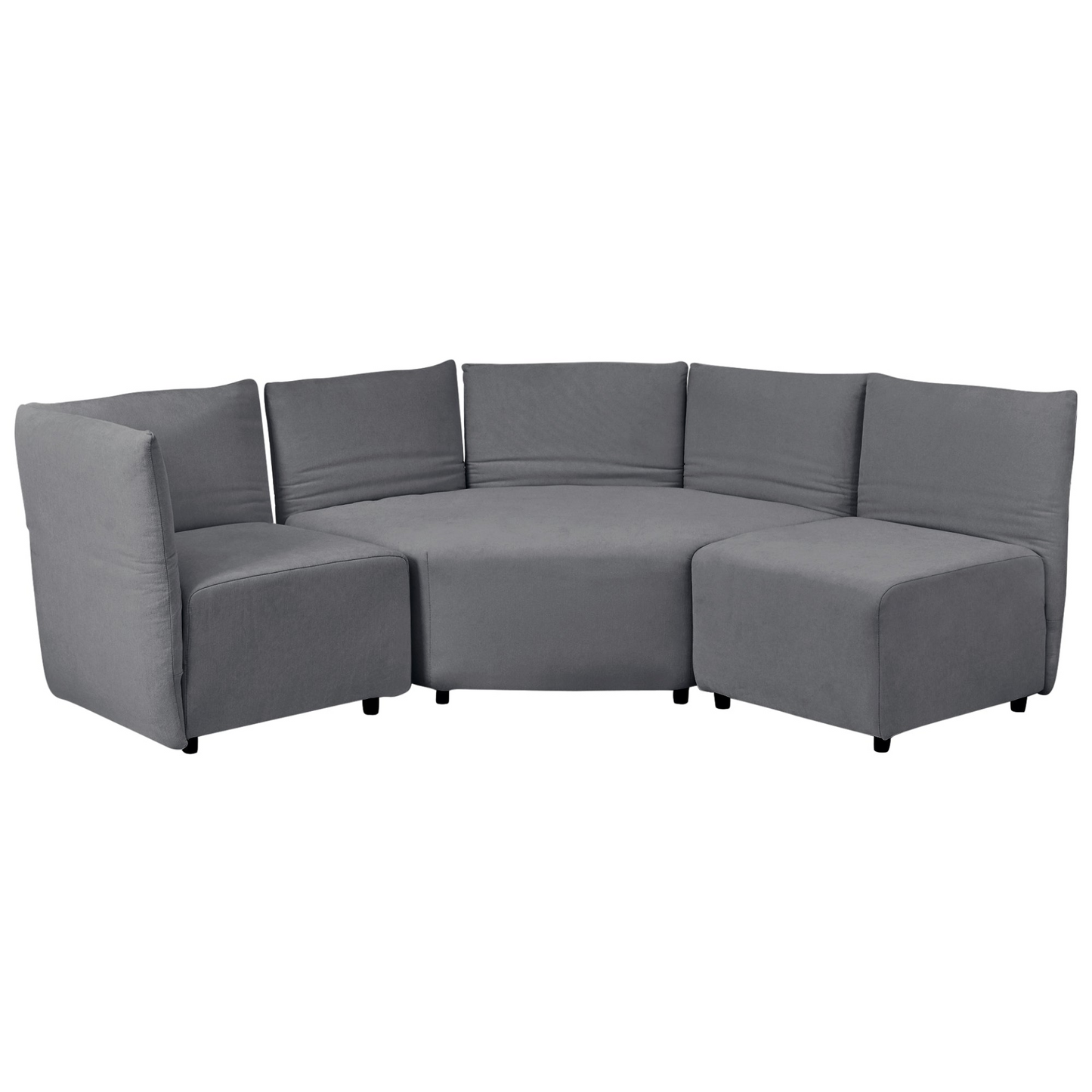 Stylish Sofa Set with Polyester Upholstery with Adjustable Back with Free Combination for Living Room