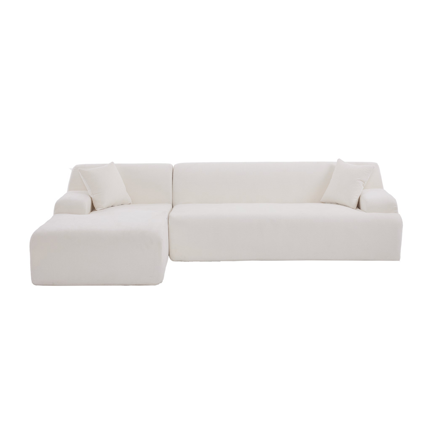 Modern Large L-Shape Modular Sectional Sofa for Living Room,  Bedroom, Salon, 2  Piece Free Combination, Simplified Style